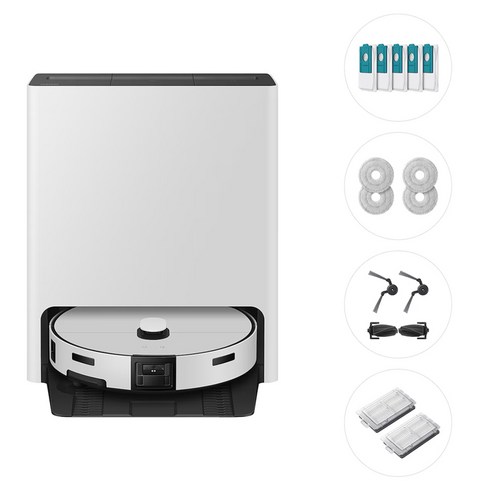 삼성전자 Bespoke AI 스팀 플러스 로봇청소기 + 먼지봉투 + 다회용포 + 브러시 키트 + 모터필터 세트 방문설치 - 로봇청소기 | 쿠팡