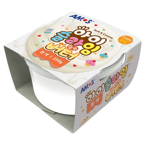 아모스 아이슬라임 말랑버터, 흰색, 250g, 1개
