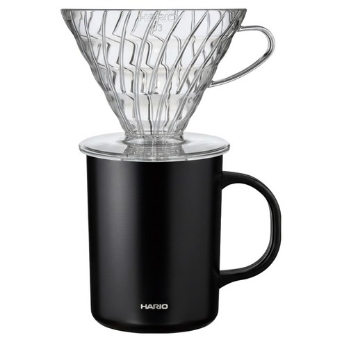 하리오 드리퍼 VDR-03-T + 머그컵 B CMG-470 세트, 1세트, 드리퍼 + 머그컵, 470ml