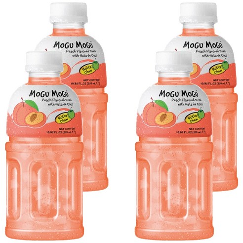 모구모구 복숭아맛, 320ml, 4개