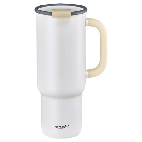 모슈 팝업 스트로우 텀블러, 매트화이트, 820ml, 1개