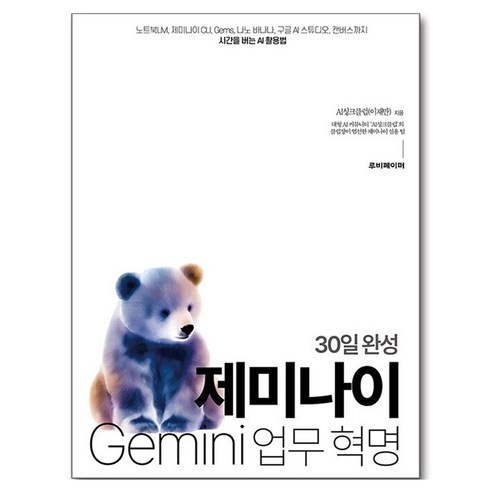 30일 완성 제미나이 업무 혁명:제미나이 CLI Gems 나노 바나나 구글 AI 스튜디오 캔버스까지 시간을 버는 AI 활용법, 상품명