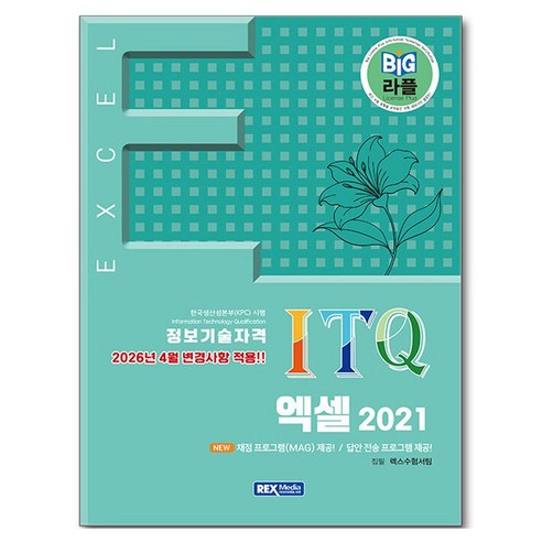 2026 BIG 라플 ITQ 엑셀 2021, 반양장