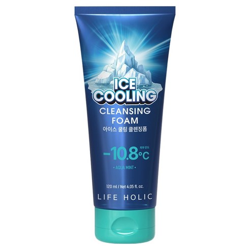 라이프홀릭 아이스 쿨링 클렌징폼, 1개, 120ml