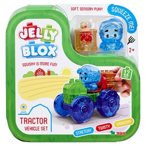 젤리블록스 Tractor 소프트블록 세트 12p, 다양, 1개