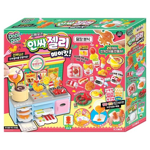 데코데코 인싸젤리 스퀴시 말캉분식 메이킷, 1개, 핑크