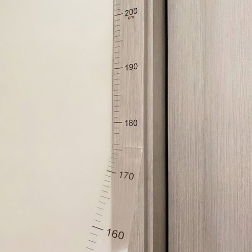 오늘픽 접착식 성장 키재기 눈금 시트지 2p, 투명