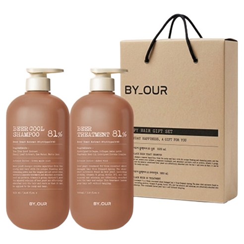 바이아우어 81만PPM 맥주효모 탈모샴푸 1.02L + 트리트먼트 1L 세트, 1세트