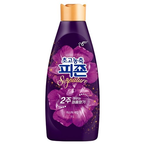 피죤 초고농축 섬유유연제 시그니처 미스틱레인 본품, 1개, 1L