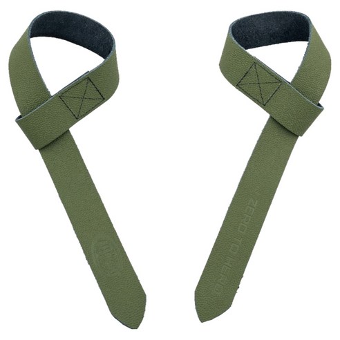 제로투히어로 올라잇 버팔로 헬스 리프팅 스트랩, OLIVE, 2개