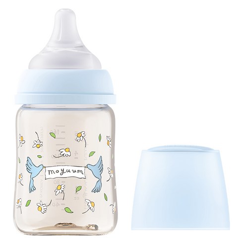 모윰 PPSU 올인원 유꼭지 젖병, 블루밍에디션, 1개, 170ml