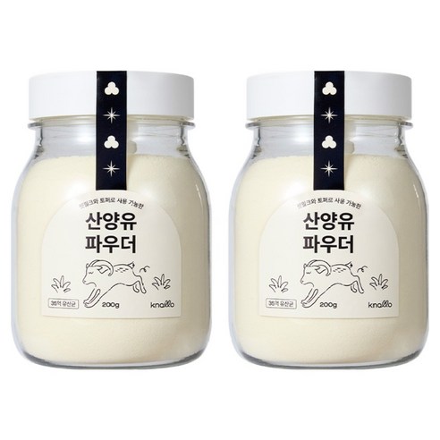 knollo 반려동물 산양유 밀크 설채현 우유 토퍼, 2개, 장건강/유산균, 200g