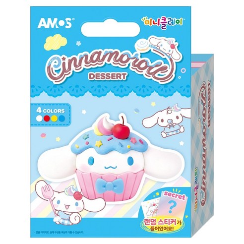 아모스 산리오 시나모롤 디저트 미니클레이, 30g, 1개