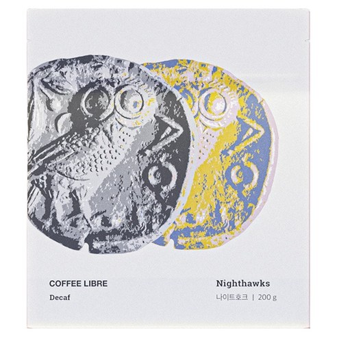 커피리브레 디카페인 블렌드 나이트호크 원두, 1개, 200g, 홀빈(분쇄안함)