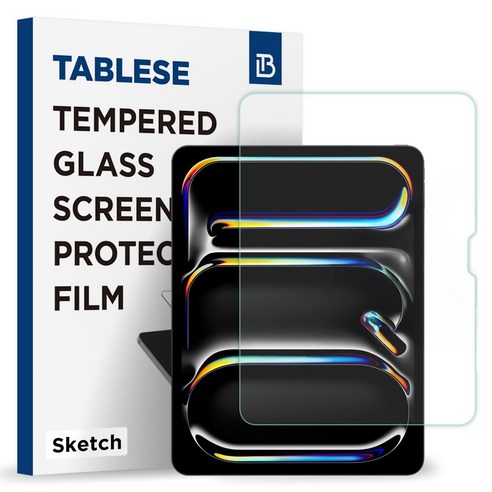 태블리스 9H GLASS PAPERLIKE FILM 종이질감 저반사 태블릿PC 강화유리필름 세트, 투명, 1세트