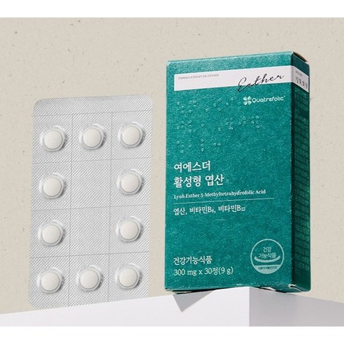 에스더포뮬러 여에스더 활성형 엽산 9g 30정, 3개 이미지 2