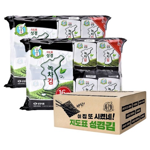 지도표성경 녹차 식탁김, 5g, 32개