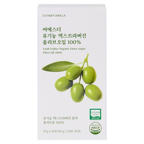 에스더포뮬러 여에스더 유기농 엑스트라버진 올리브오일 100%, 1개, 140g