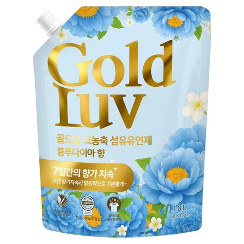 골드럽 고농축 섬유유연제 블루다이아 리필, 1.8L, 1개입, 1개