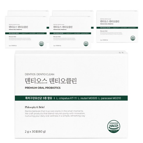 덴티오스 덴티오클린 구강유산균 30포, 6개