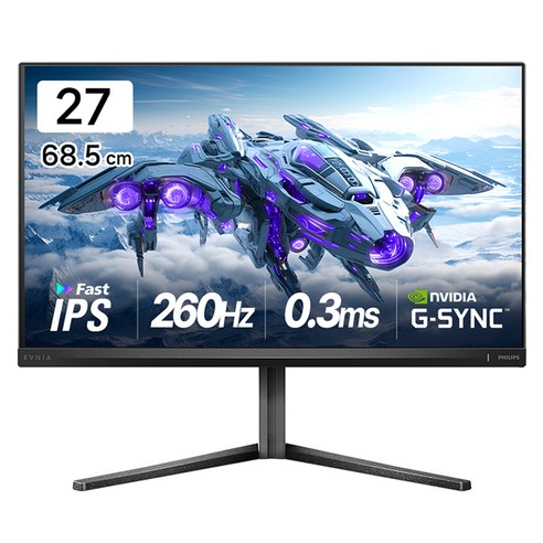 필립스 QHD 에브니아 260 FAST IPS 프리싱크 HDR 400 게이밍 무결점 모니터, 27M2N5500P, 68.5cm
