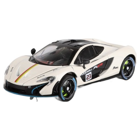 바니랜드 모터쇼 다이캐스트 MCLN P1GTR, 화이트, 1개