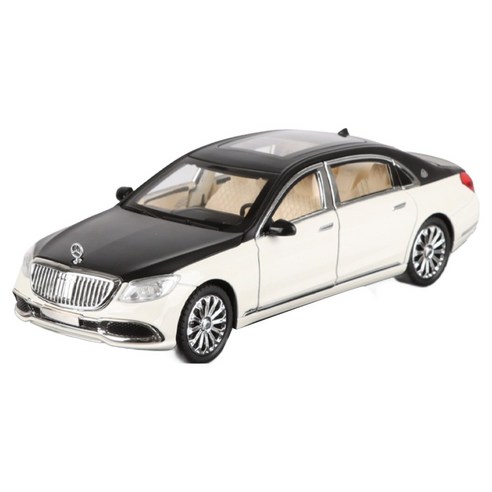 바니랜드 모터쇼 다이캐스트 MYBH S600, 블랙 + 화이트, 1개