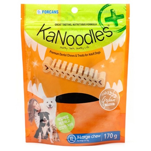 포켄스 강아지 카누들 플러스 덴탈껌 XL, 구강, 170g, 1개