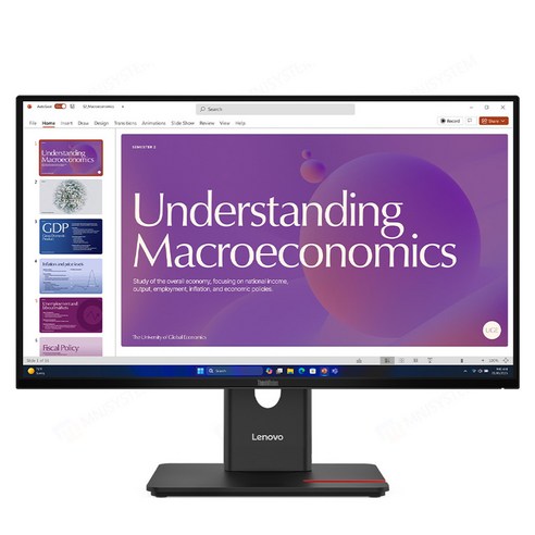 레노버 FHD IPS 데이지체인 모니터, 60.5cm, ThinkVision T24D-40
