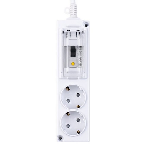 보코 고용량 4000W 누전차단용 멀티탭 2구, 1.5m, 화이트, 1개