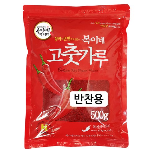 복이네먹거리 고춧가루 보통맛 반찬용 일반, 500g, 1개