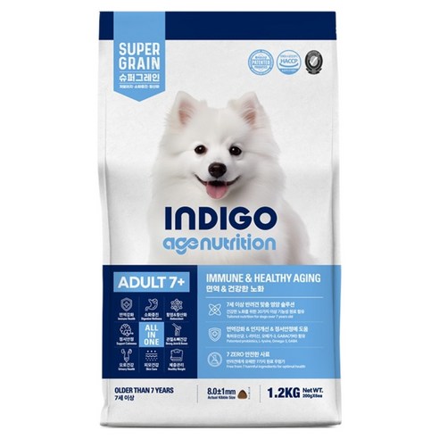 INDIGO 어덜트 강아지 에이지뉴트리션 7+ 건식사료 솔직 후기 | 실제 사용자 리뷰 총정리 - 상품 이미지 1