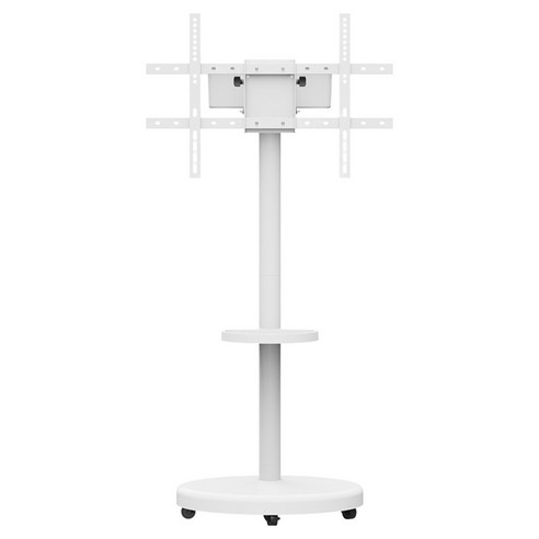 더함 삼탠바이미 이동식 TV스탠드 화이트 대형 600 x 400 mm, 1개, MS64-241L-W