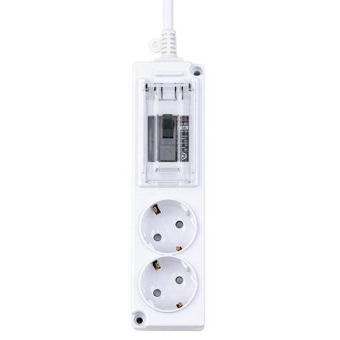 보코 고용량 4000W 배선차단용 멀티탭 2구 MJM-BSC16-2, 3m, 화이트, 1개