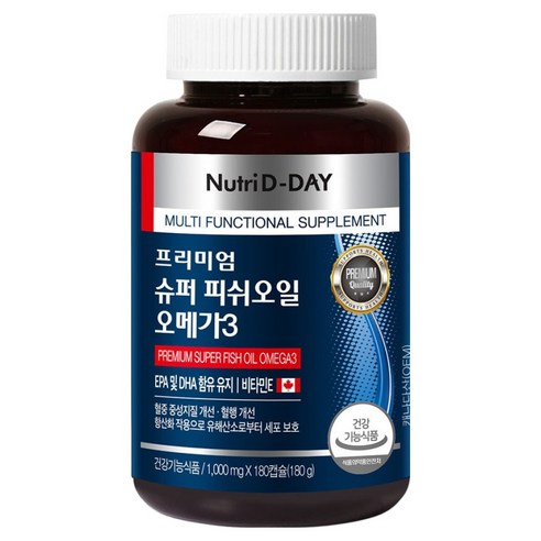 뉴트리디데이 프리미엄 슈퍼 피쉬오일 오메가3 180g, 180정, 1개