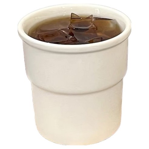 디멜디 홈카페 미니 세라믹 밴드 머그컵 220ml 8.5cm, 민무늬, 1개