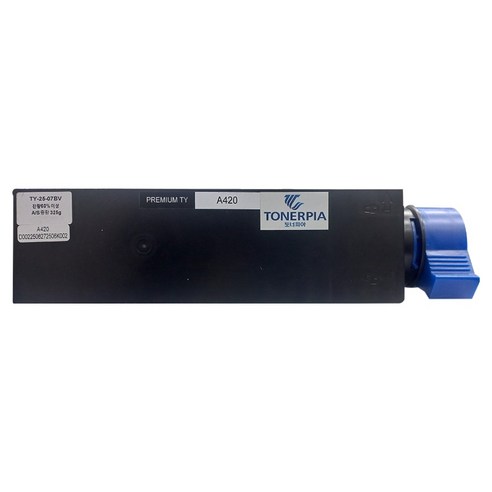 (주)토너피아 호환 신도 A420T7K 대용량 A420dn A620dn A621dn M420 LP3060dn LP4040dn LP4090dn MF3060dn, 검정, 1개