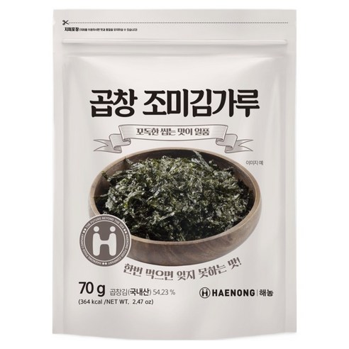 해농 곱창 조미김가루, 70g, 1개