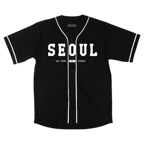 티팜 남녀공용 지역명 기능성 야구저지 반팔 티셔츠