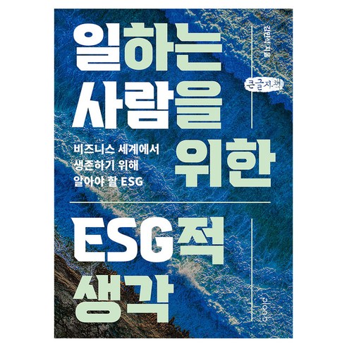 일하는 사람을 위한 ESG적 생각 큰글자책, 플랜비디자인, 김민석