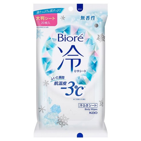 비오레 쿨링 바디 시트 무향 20p, 1개