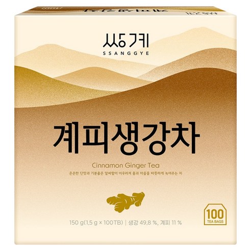 쌍계명차 계피생강차, 1.5g, 1개, 100개입