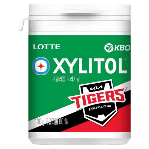 롯데자일리톨 KBO 오리지날 껌 KIA 타이거즈, 100g, 1개