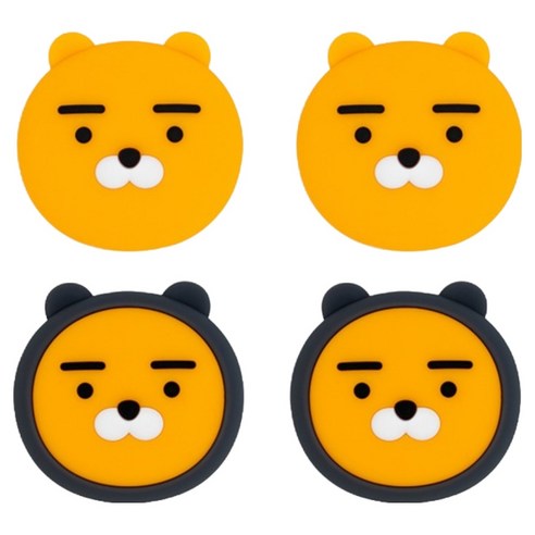 카카오프렌즈 문콕방지 지켜콕 도어가드 2종 x 2p 세트, 라이언 차콜, 1세트