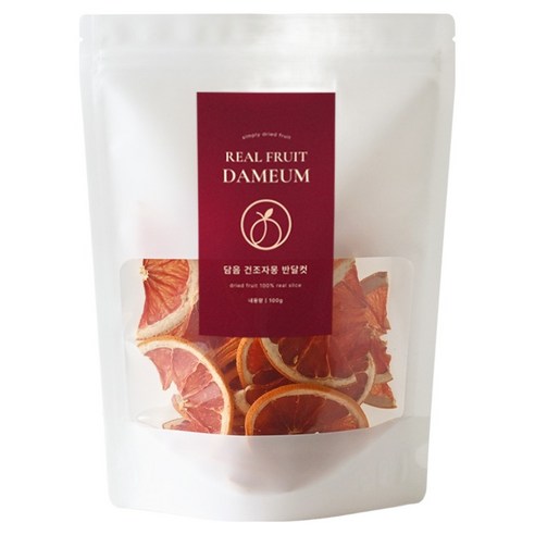 담음 건조자몽차 반달형, 100g, 1개, 1개입