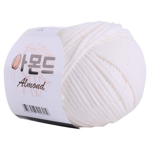 마마니트 아몬드 뜨개실, 02 아이보리, 1개