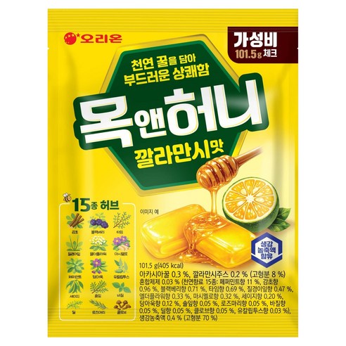 오리온 목앤허니 깔라맛시맛, 1개, 101.5g