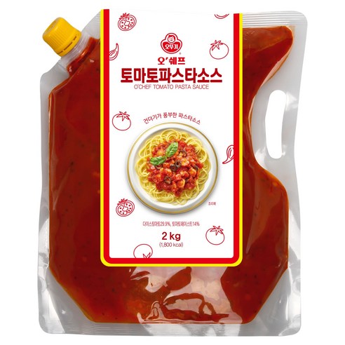 오뚜기 오쉐프 토마토 스파게티 소스, 1개, 2kg
