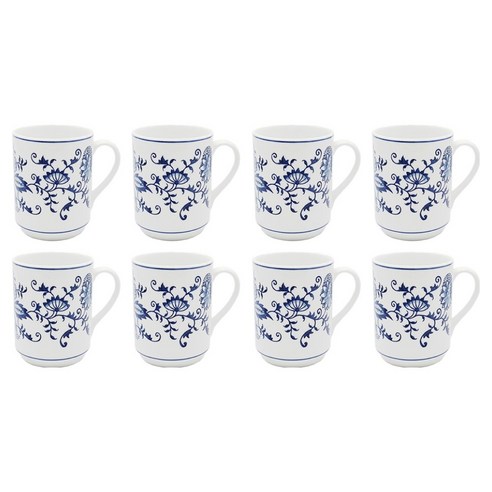 페르비타 쯔벨 무스터도자기머그 330ml, 화이트, 8개