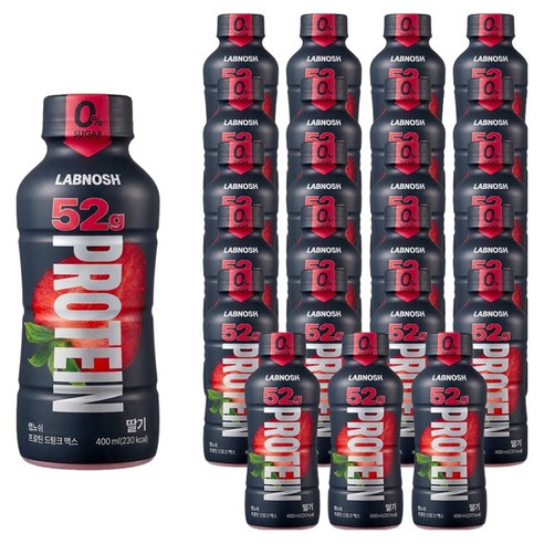 랩노쉬 프로틴 드링크 맥스 딸기 400ml, 24개 솔직 후기 | 실사용자 리뷰 분석 썸네일